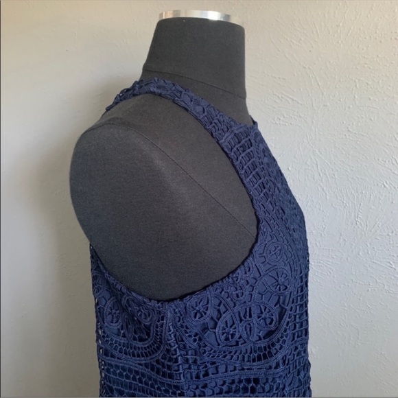 Lovers + Friends Caspian Lace Dress in Navy Blue Size Small - Picture 5 of 8
